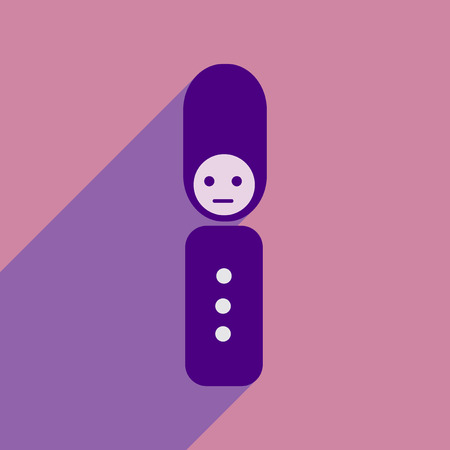 flat icon with long shadow British guardianのイラスト素材