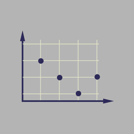 Flat web icon on stylish  background economy graphのイラスト素材