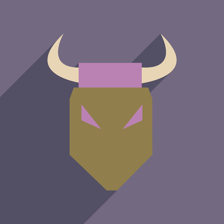 Flat web icon with long  shadow bullのイラスト素材