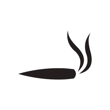 Flat icon in black and  white hashishのイラスト素材