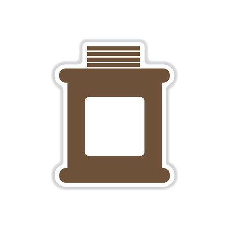 paper sticker on white background tribune judgeのイラスト素材