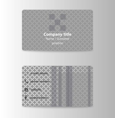 Vector modern creative and trending business card design template in abstract style. modern personal visiting card with company  . Vector illustrationのイラスト素材