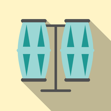 Two african Djembe Drum on backgroundのイラスト素材