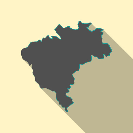 Brazil Regions Mapのイラスト素材