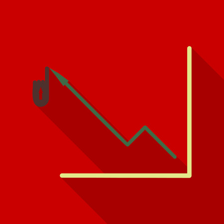 Schedule chart on table vector. Economic visualization information, business report graph illustrationのイラスト素材