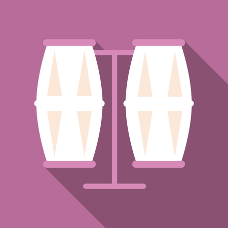 Two african Djembe Drum on backgroundのイラスト素材
