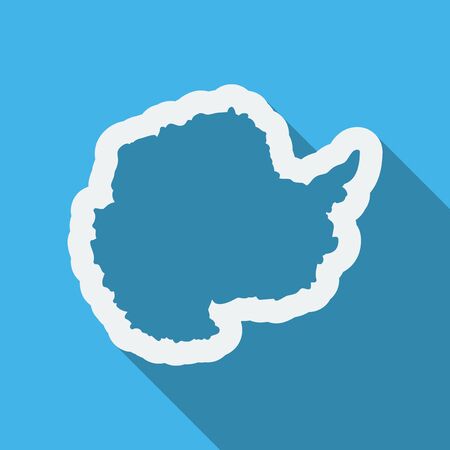 Blank map isolated on background.のイラスト素材