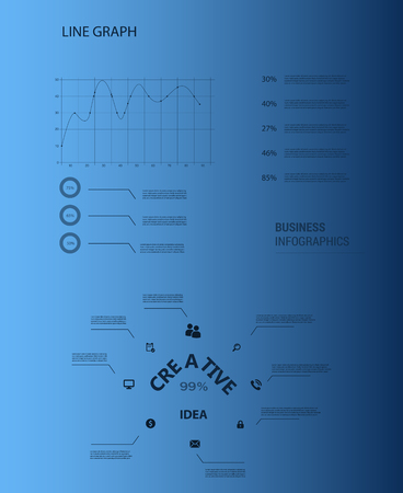 Big set of infographics elements, vector illustration.のイラスト素材