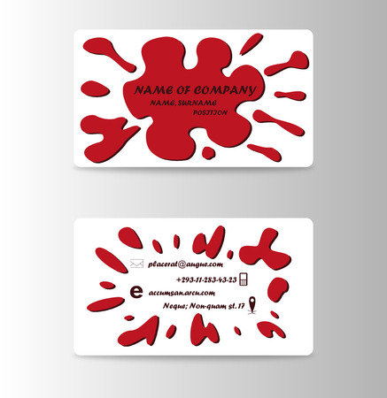 Rough strokes floral sketch.Hand drawn creative business card. Poster, placard, flayer, design templates.のイラスト素材