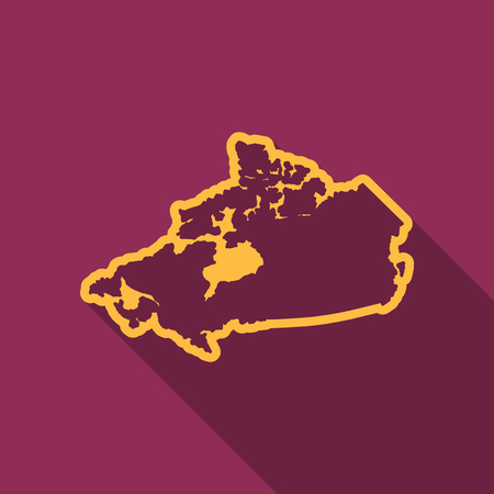 Blank map isolated on background.のイラスト素材