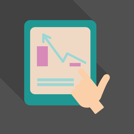 Chart information icon.のイラスト素材