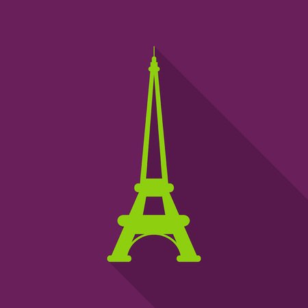 Eiffel tower icon. Noise texture. Vector illustrationのイラスト素材