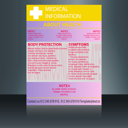 Medical Brochure Flyer Design Template A4 Size - Medical Brochure Templateのイラスト素材