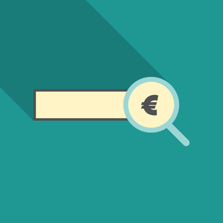 Checking the authenticity of money - vector icon.のイラスト素材