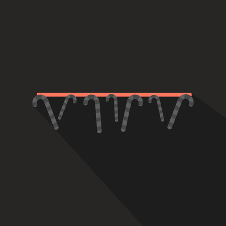 A ribbon with candies isolated on plain background.のイラスト素材