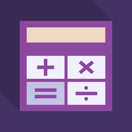 Calculator icon vector. Savings, finances sign. Flat style for graphic design.のイラスト素材