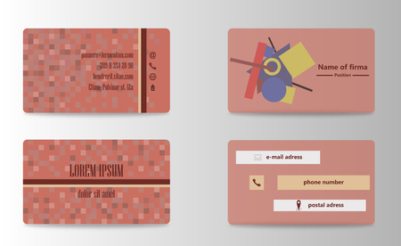 Business Card Background Design Template. Stock Vector Illustrationのイラスト素材