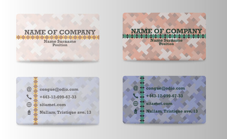 Set of Modern Creative and Clean Business Card Templatesのイラスト素材