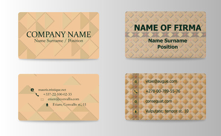 Vector abstract creative business cards (set template)のイラスト素材