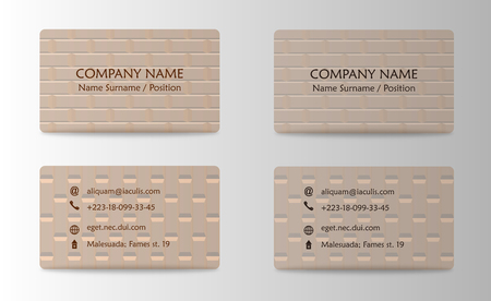 Set of Modern Creative and Clean Business Card Templatesのイラスト素材