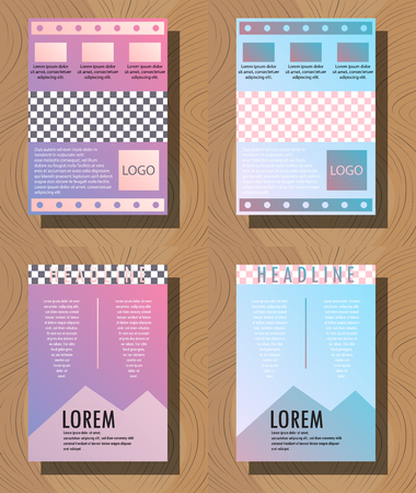 Brochure design template setのイラスト素材