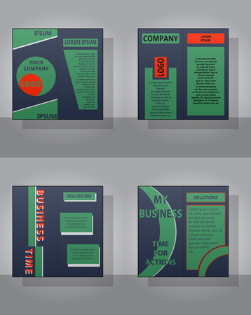 Brochure design template setのイラスト素材