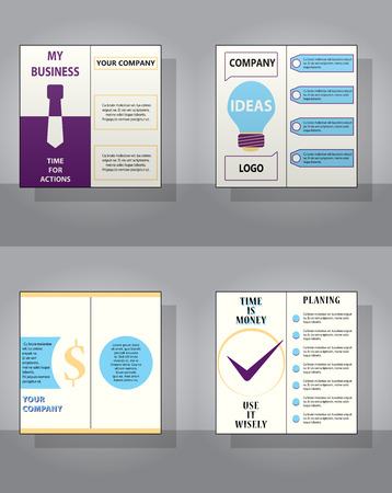 Brochure design template setのイラスト素材