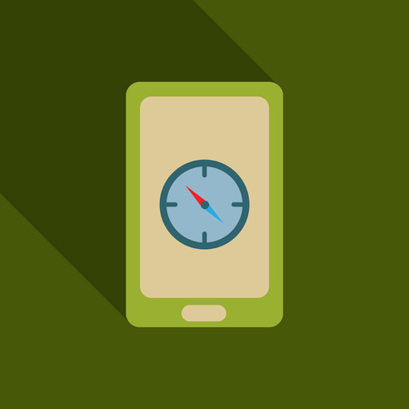 Modern and vintage mobile gadgetのイラスト素材