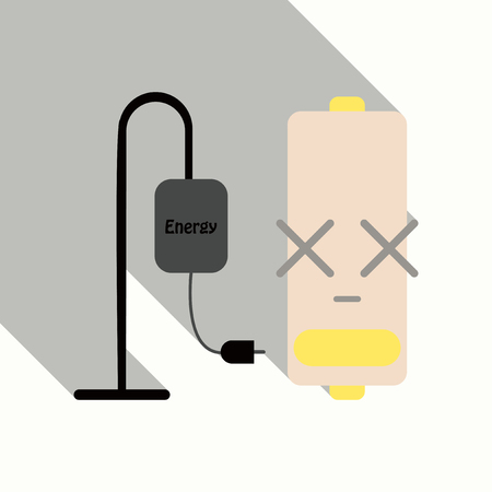 Discharged battery iconのイラスト素材