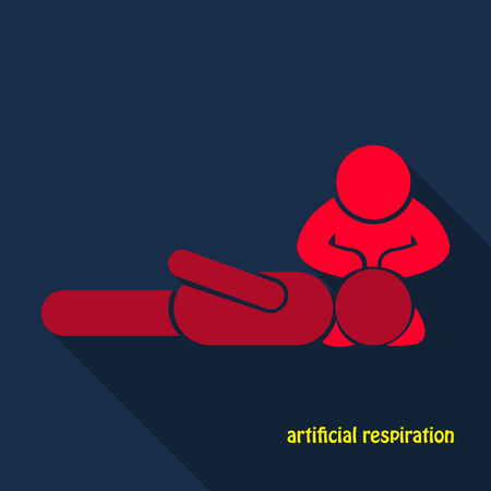 First Aid Rescue Emergency Help CPR Medic Saving Life Icon Symbol Sign Pictogramのイラスト素材