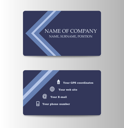 Corporate ID Card Design Template. Personal id card for business and identify Vector illustration.のイラスト素材