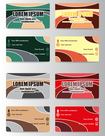 Business card template, background pattern vector design editableのイラスト素材