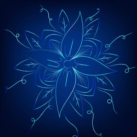 line lotus flower or flower of life. sacred geometry. mandala ornament. esoteric or spiritual symbol. isolated on white background. vector illustrationのイラスト素材