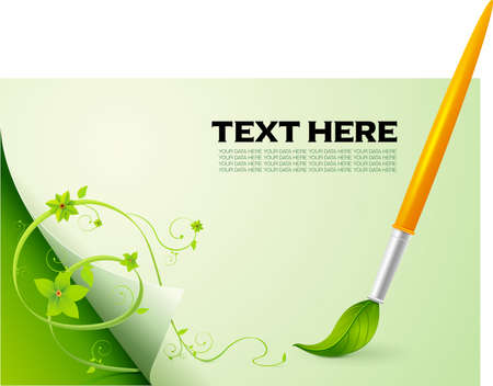 leaf brushのイラスト素材