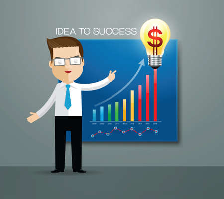 business man idea successのイラスト素材