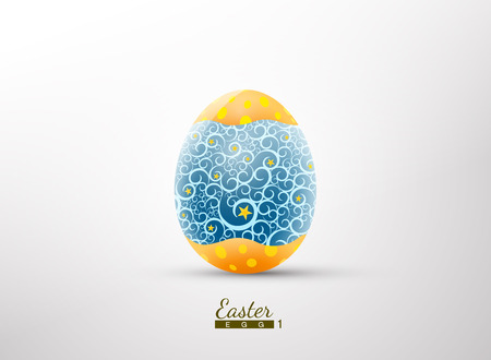 Easter eggs pattern vector illustrationのイラスト素材