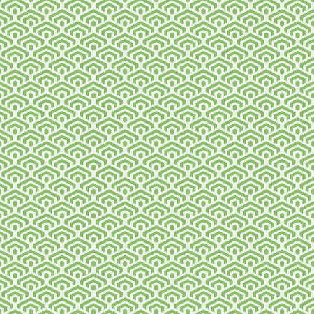 colorful simple vector pixel art olivine and light green seamless pattern of minimalistic geometric scaly hexagon pattern in japanese styleのイラスト素材