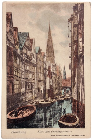 GERMANY - CIRCA 1913: a postcard printed in GERMANY shows picture の写真素材