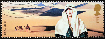 UNITED KINGDOM - CIRCA 2003: a stamp printed by UNITED KINGDOM shows image portrait of British...