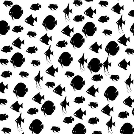 Fish wallpaper for room decoratinの写真素材