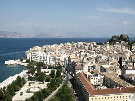 City of Corfu in Greeceの写真素材