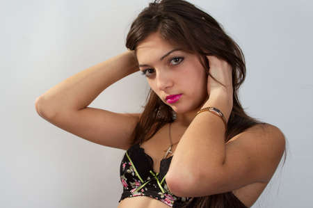 The big desire to try as photomodel.First steps to the big portfolio.の写真素材