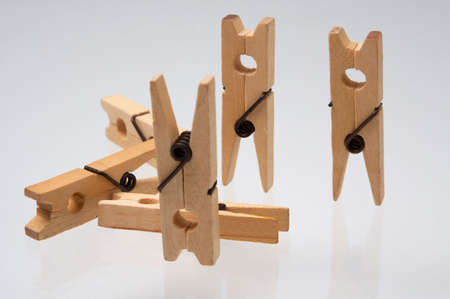 Ordinary clothespins can be used in any situations
