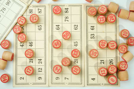 Russian lotto is national table game on money and not only...の写真素材