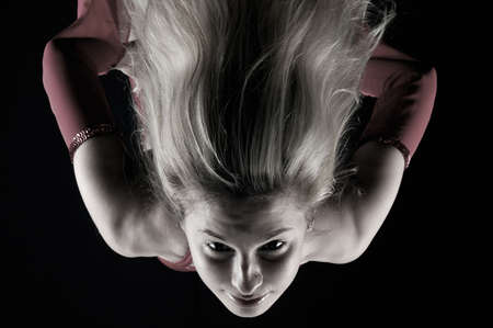  dancer of a night club executes hot dancesの写真素材