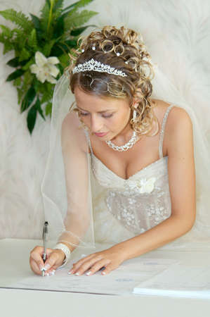 Day of wedding the most solemn and unforgettable in a life of each personの写真素材