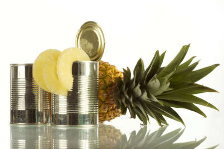 Pineapples can be kept perfectly as canned food.の写真素材