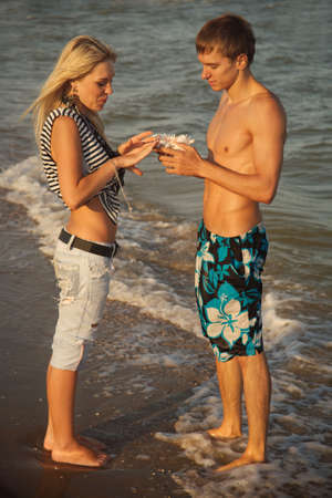 Honeymoon on the sea.の写真素材