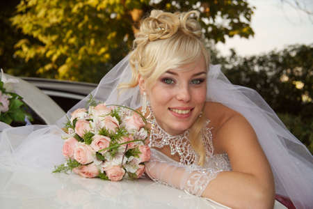 Day of wedding the most solemn and unforgettable in a life of each person.の写真素材