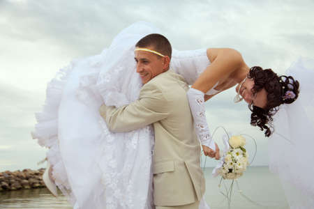 Day of wedding the most solemn and unforgettable in a life of each person.の写真素材